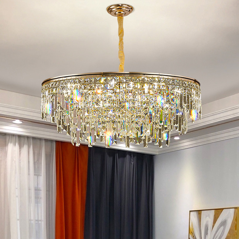 轻奢水晶吊灯欧式客厅主灯美式超值十大品牌餐厅卧室新款华冠灯具