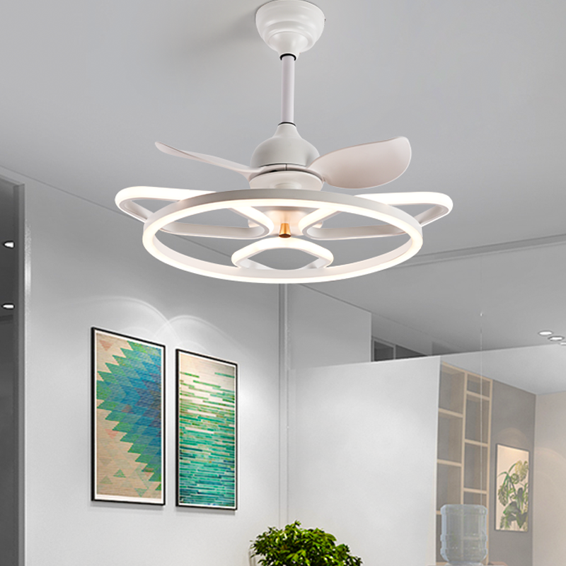 华冠灯具客厅餐厅吊扇灯家用风扇吊灯新款现代电扇灯隐形风扇灯