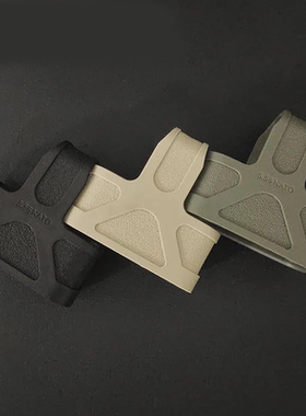 弹夹快拔套通用弹夹套5.56弹匣套三角橡胶套HK416J8J9SLR装饰配件