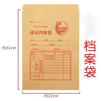 大号A4款团员档案袋加厚款中国共青团入团新团徽团员团徽队徽批发