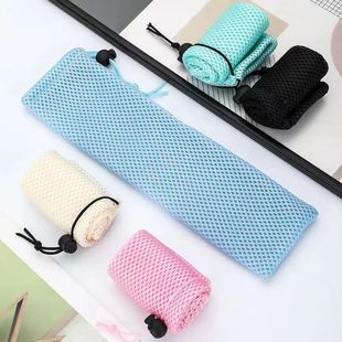 便捷餐具收纳袋防摔筷子勺子束口袋餐具盒袋子旅行便携式网袋