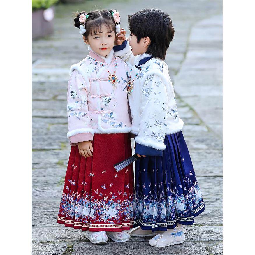 女童汉服拜年服冬装新款