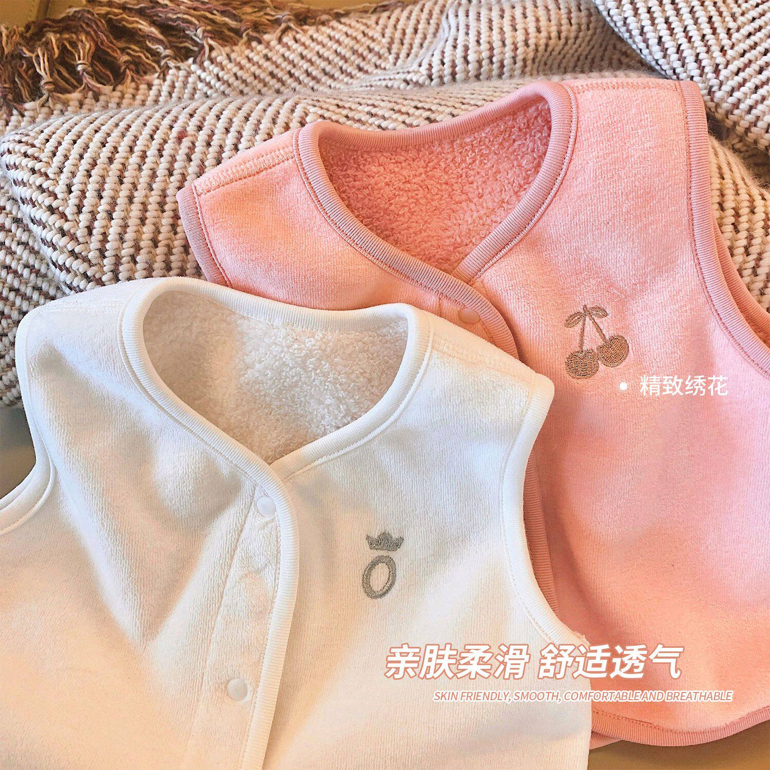 婴儿马甲春秋冬新生儿加