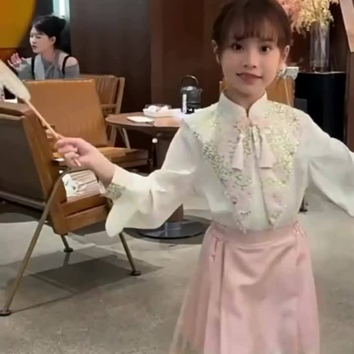 女童马面裙套装裙春装202