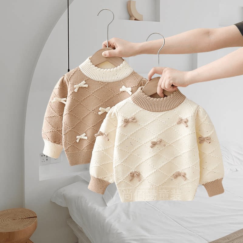 女童秋冬衣服加厚毛宝洋