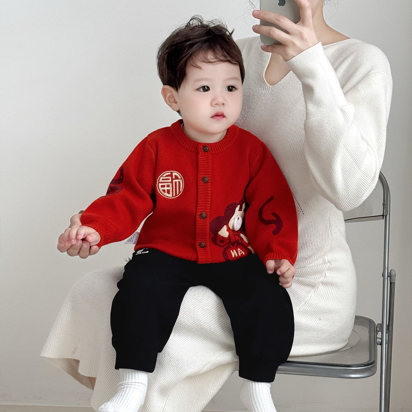 宝宝套装2026新款婴儿红