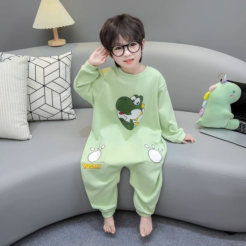儿童连体睡衣男童春夏秋