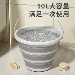 折叠水桶硅胶塑料材质车载洗车桶户外旅行钓鱼桶家用储水桶 式