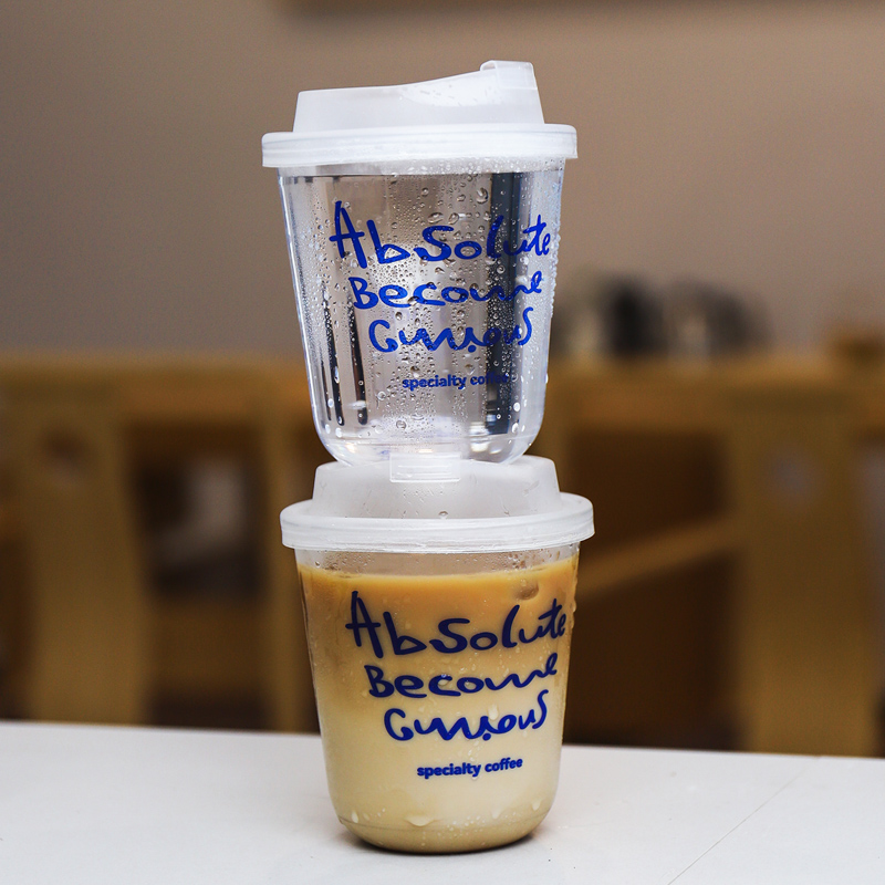 一次性pet冷饮杯咖啡奶茶饮料果汁塑料杯子带盖杯注塑加厚98口径