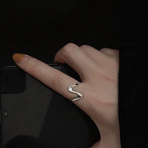 ins几何弧形网红潮流可调节泰银