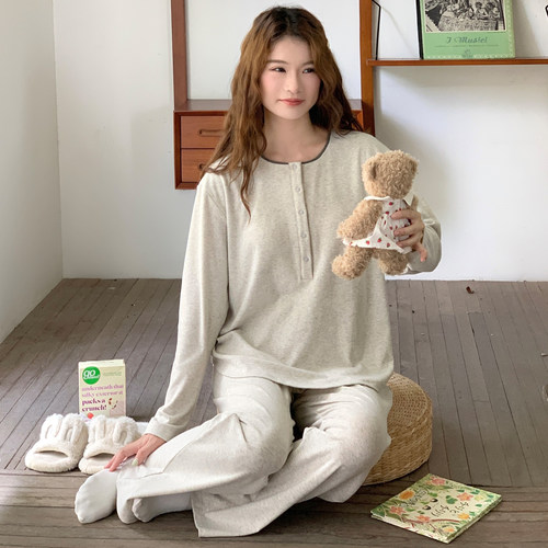 谷奈妈妈秋冬磨毛绒月子服带胸垫