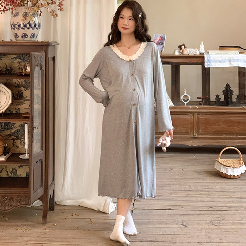 谷奈妈妈月子服待产裙医院带胸垫