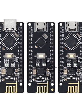 RF-Nano兼容ATMEGA328P Nano V3.0集成NRF24L01无线CH340串口模块