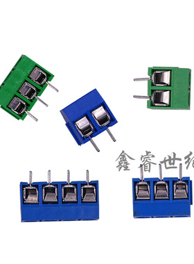 蓝/绿色 KF301-5.0 接线端子【2/3/4位】 接线柱 2P/3P/4P可选