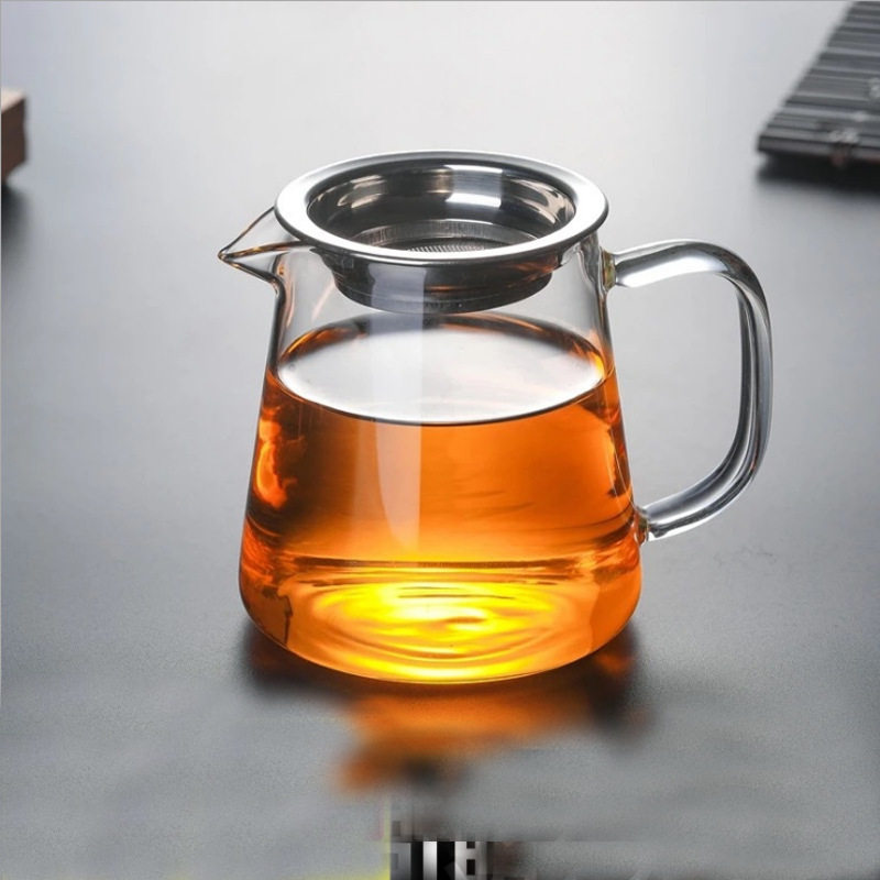 现货加厚耐热玻璃公道杯透明分茶器高硼硅大号茶海茶道配件