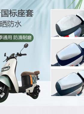 适用台铃标兵EB电动车防水座套TDT5308Z防晒分体电瓶车座垫套四季