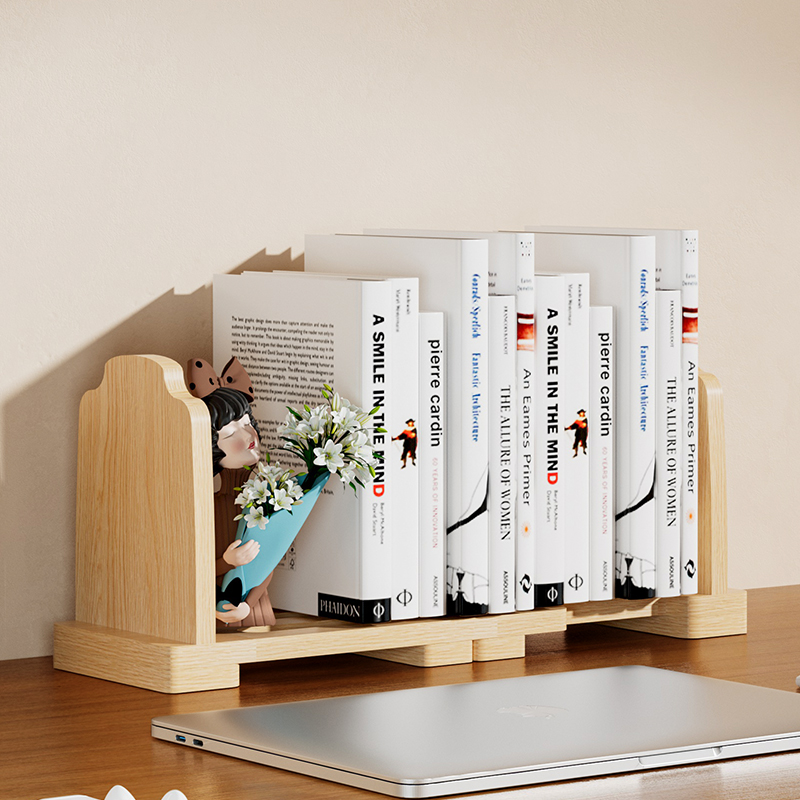 实木材质 环保耐用 伸缩书架