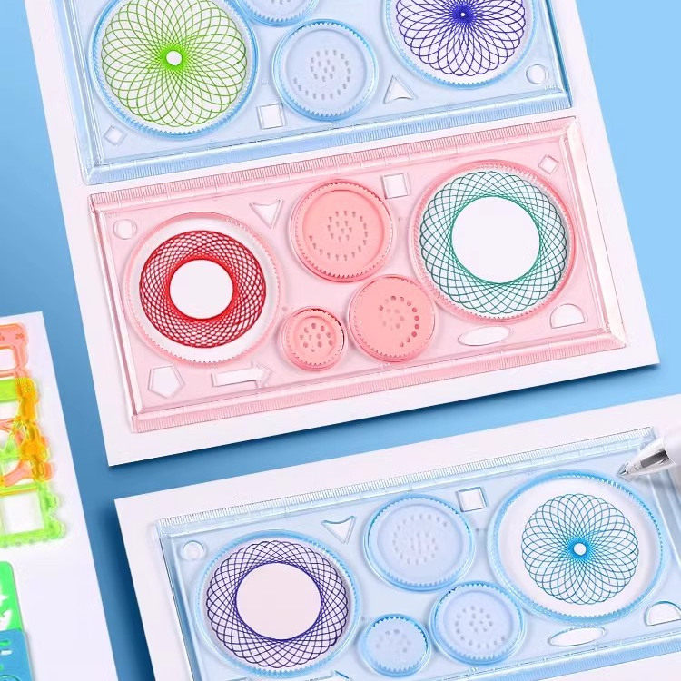 儿童创意百变万花尺多功能学生手抄报绘画尺子练习画画模板套尺子,文具电教/文化用品/商务用品,各类尺/三角板/量角器,淘宝优惠券,粉丝福利购,淘宝优惠卷