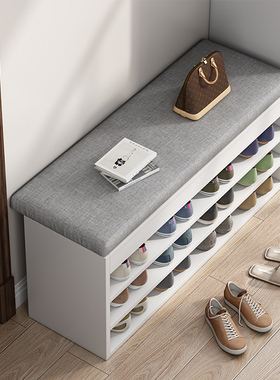 鞋柜家用门口收纳一体入户换鞋凳多层可坐式楼道进门室内鞋架