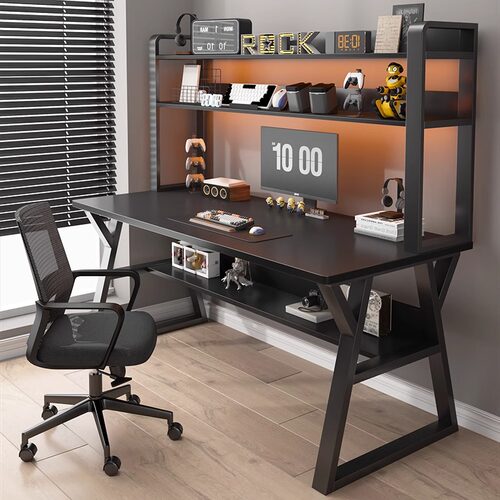 本木自在简约现代电脑桌