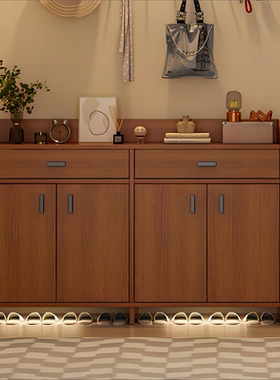 鞋柜家用门口多功能鞋架新中式玄关大容量收纳储物现代简约门厅柜