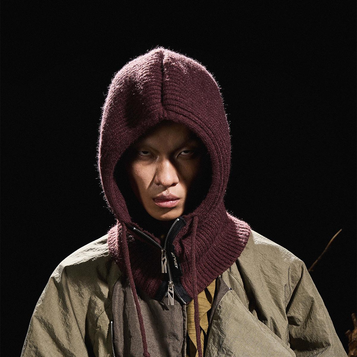 RELABEL双头拉链巴拉克拉法帽