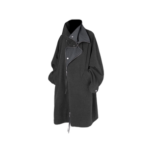 RELABEL空间关系 进口澳洲羊毛双门襟暗扣四袋风衣大衣 暗空间
