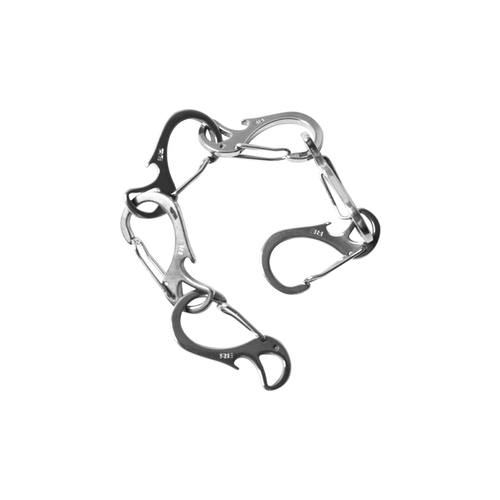 定制Logo钢印R型登山扣组合手链