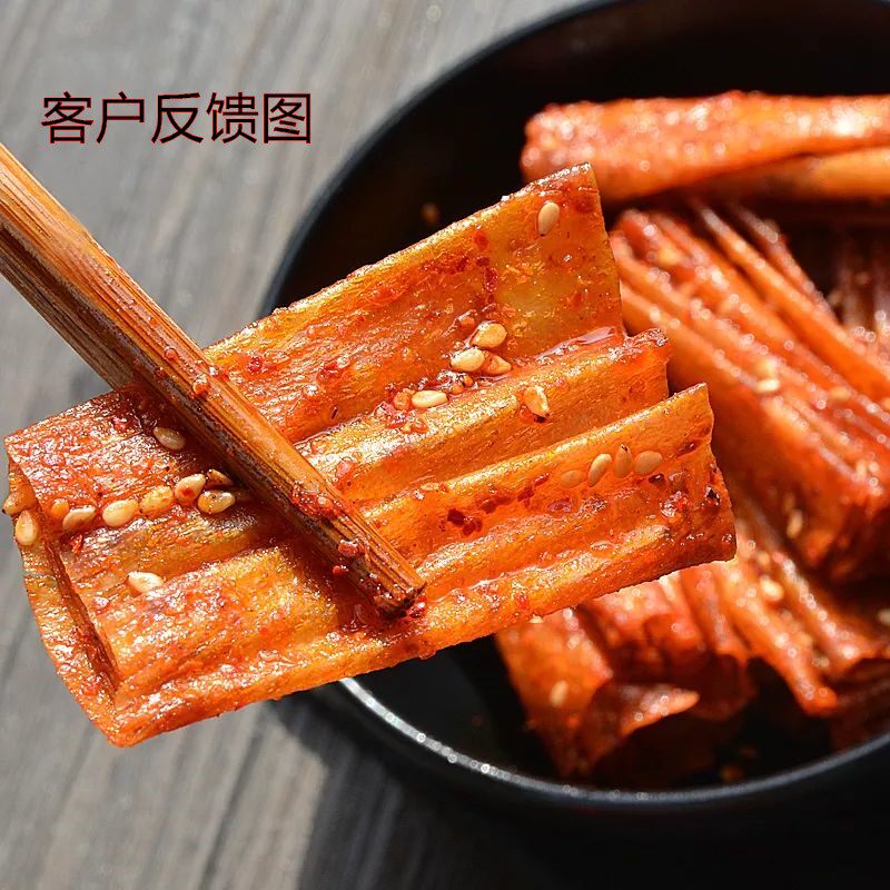 腐竹皮蛋白肉豆制品 人造肉山东农家自制干货豆皮麻辣豆干原料5斤