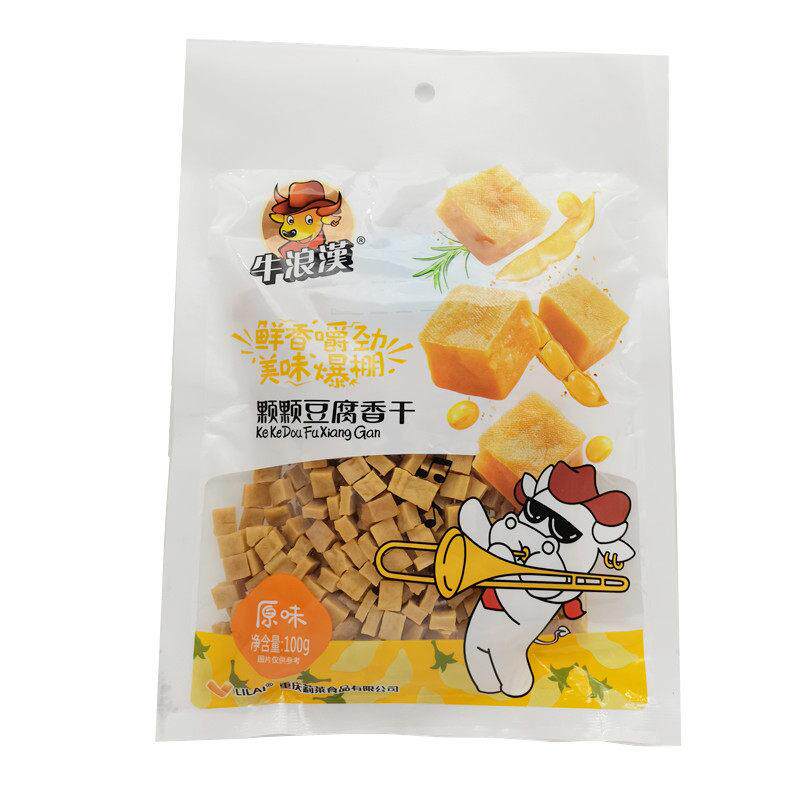 牛浪汉颗颗豆腐香干100g*5袋原味可可香干超硬干香豆干下酒小零食