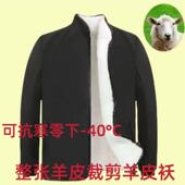 皮毛一体羊皮袄内胆外套男女士羊毛皮衣中老年冬季 皮外套棉袄