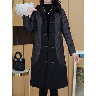 ROUMIKL加厚保暖服外套女秋冬季高端洋气百搭妈妈装过冬中长款衣