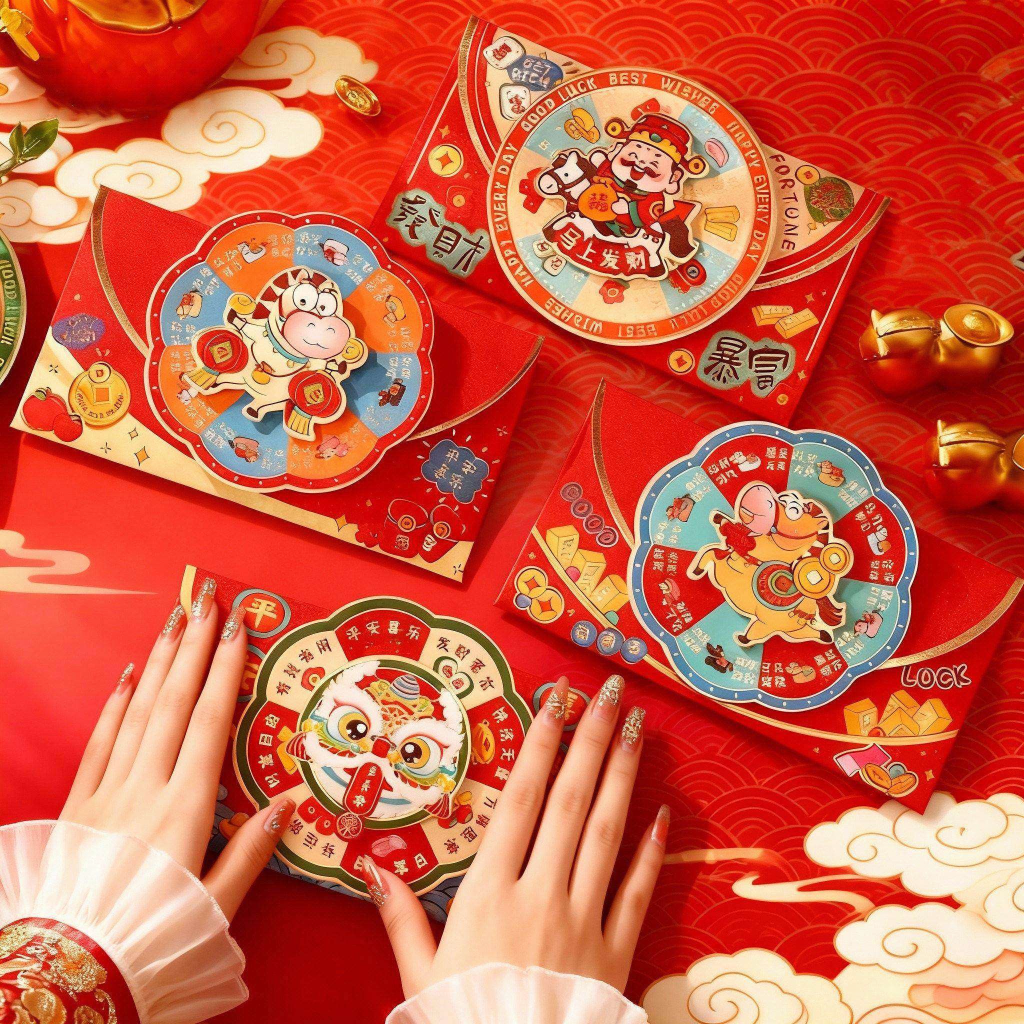 马年红包2026年创意转转利是封压岁包封包春节小孩过年立体红包袋,节庆用品/礼品,红包/利是封,淘宝优惠券,粉丝福利购,淘宝优惠卷