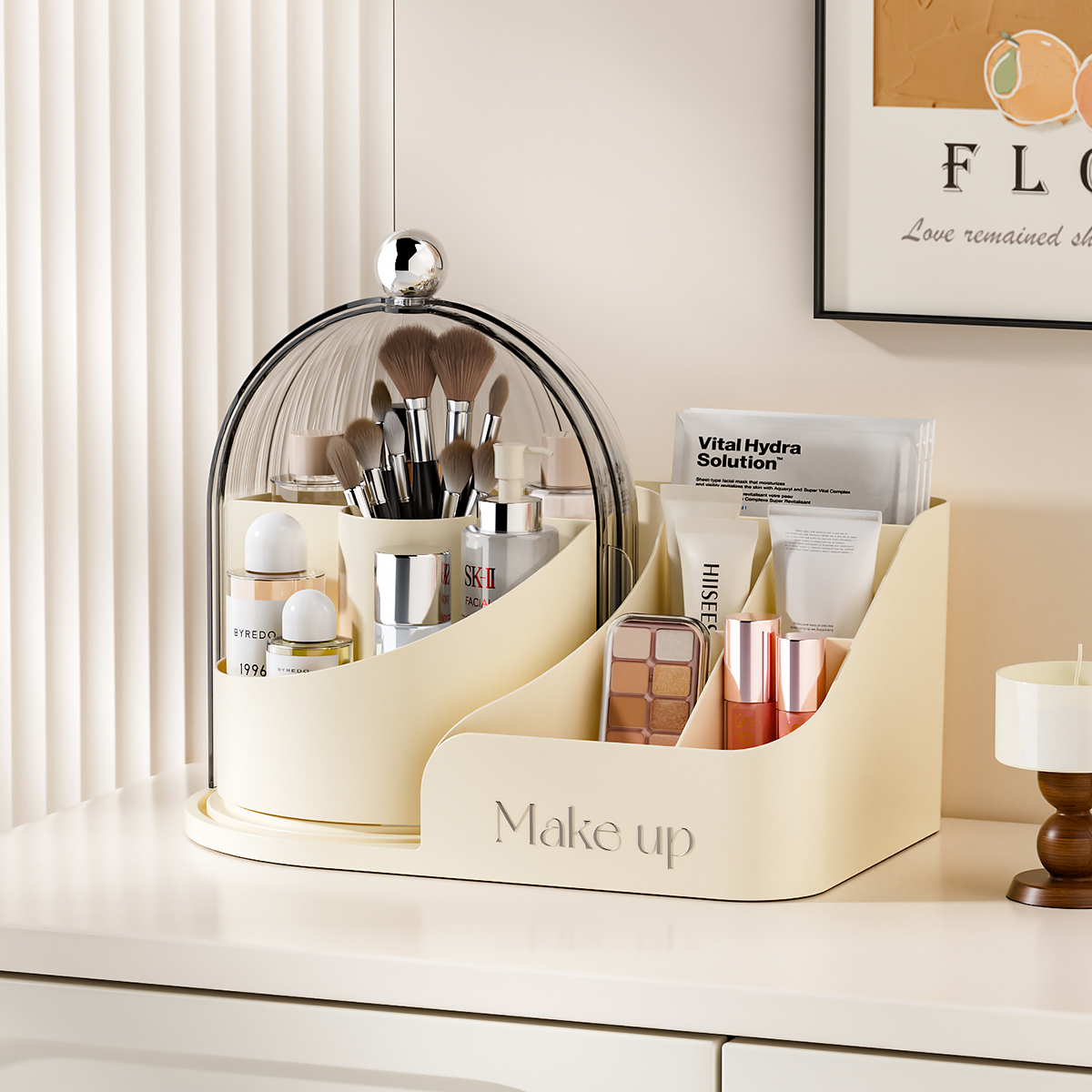 化妆刷筒防尘防潮化妆品收纳盒