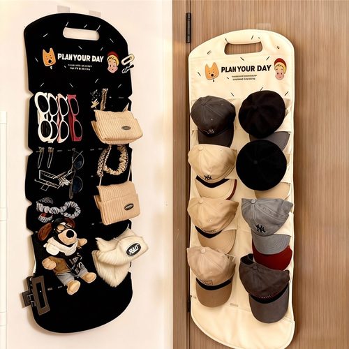 帽子收纳挂袋门后置物架大容量