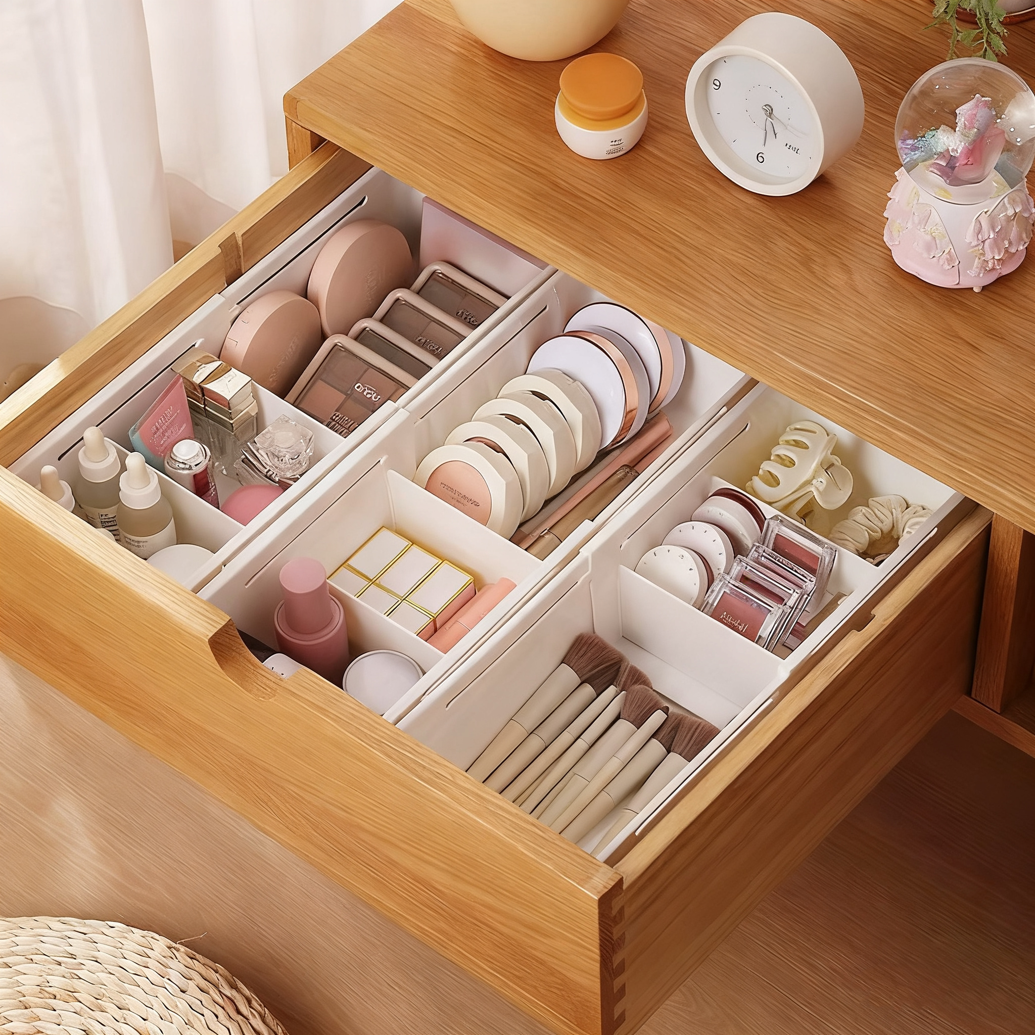 抽屉内分格收纳盒内置分隔伸缩