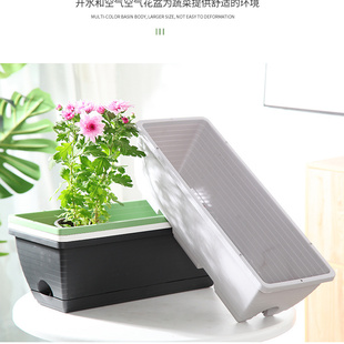 长条花盆小果汀阳台种菜盆家用阳台蔬菜长方形树脂熟胶栽种花盆
