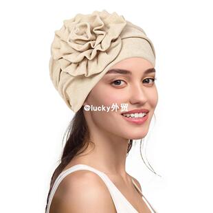 马来西亚盘花帽头巾帽民族简便套头帽月子帽包头帽turban hat
