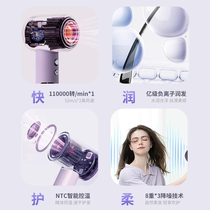 【央妈力推】高速吹风机大风力负离子吹风机家用电吹风护发不伤发