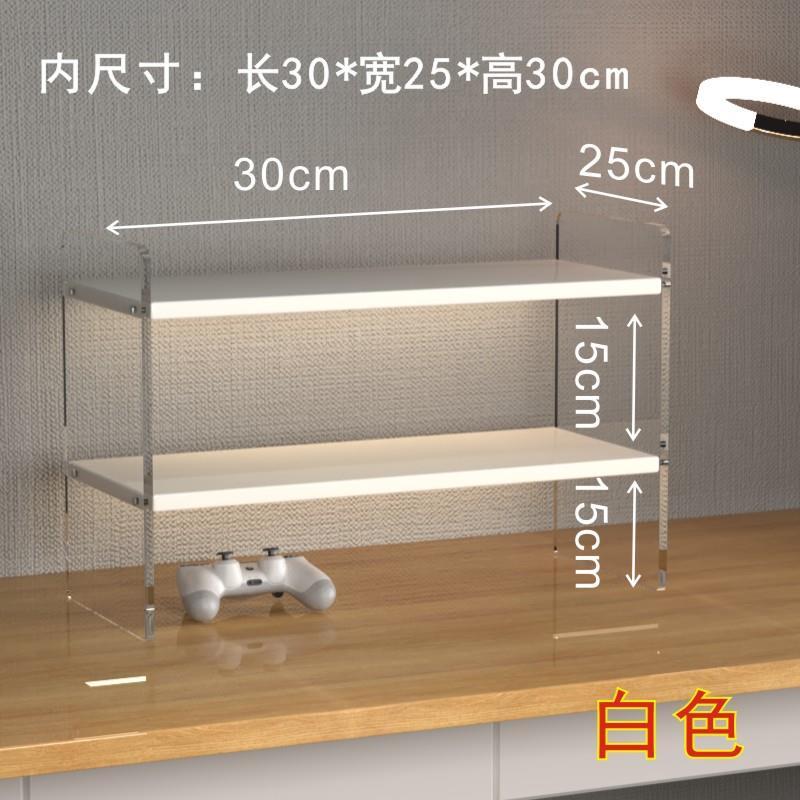 亚克力桌面置物架桌上书架学生简易卧室宿舍架子鞋架化妆品收纳架