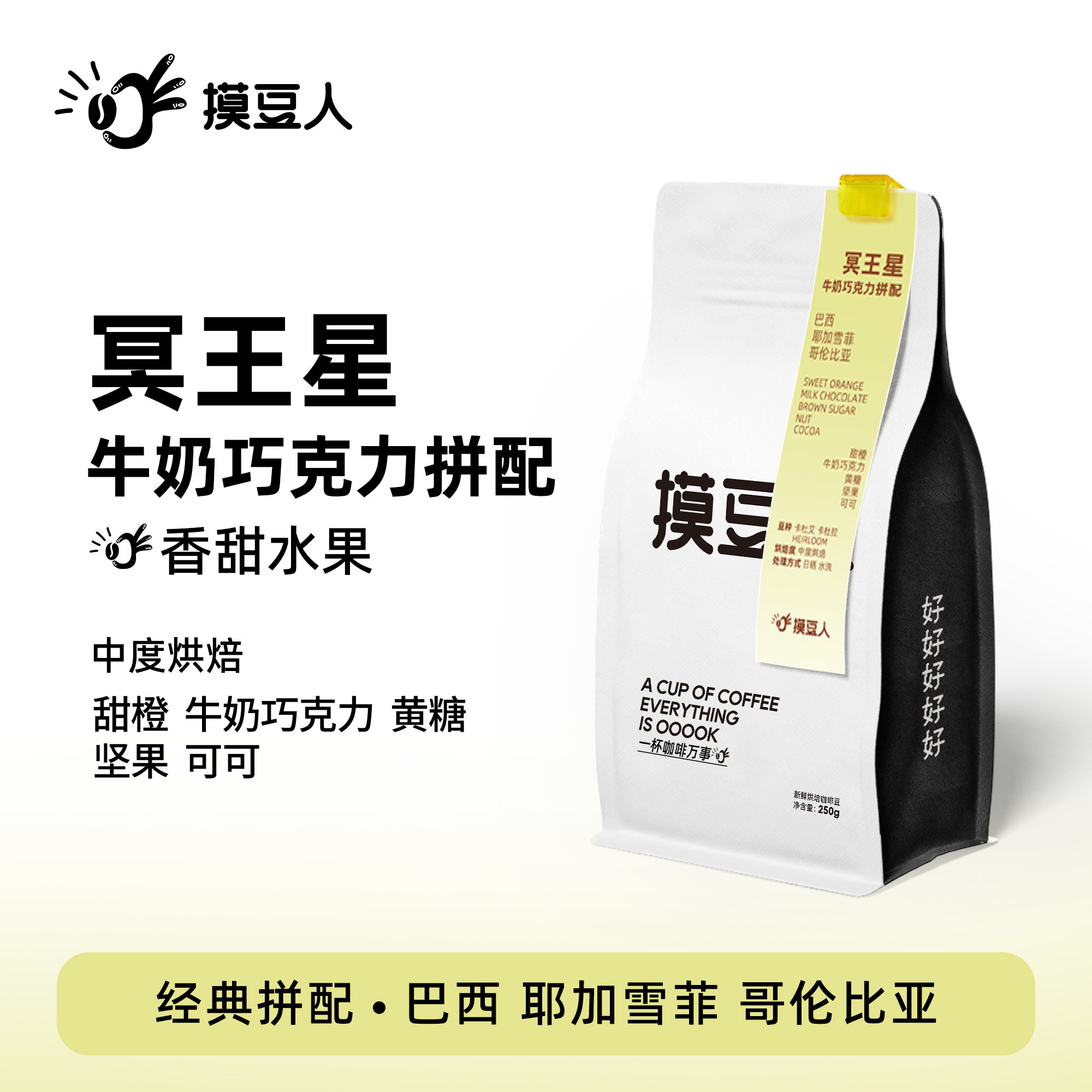 摸豆人拼配口粮均衡中度烘焙