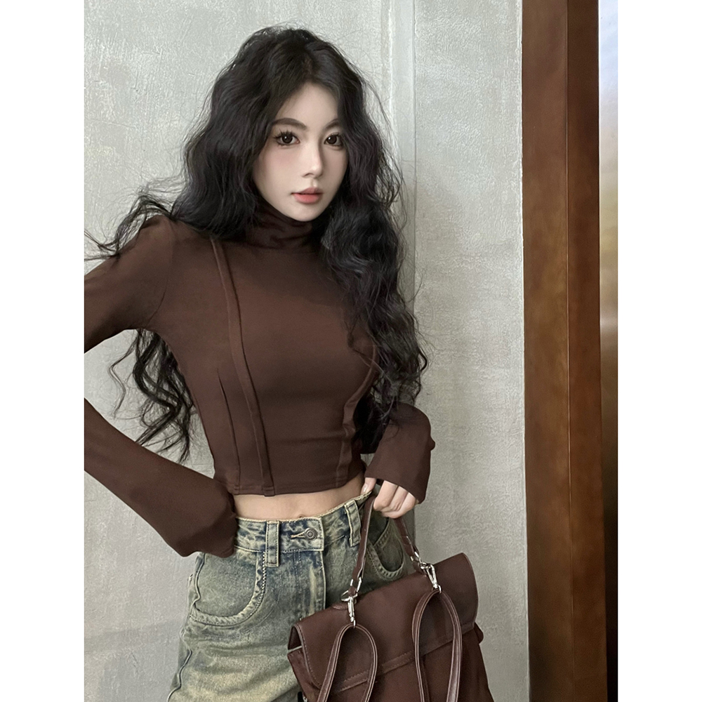 美拉德穿搭鱼骨上衣女秋冬季