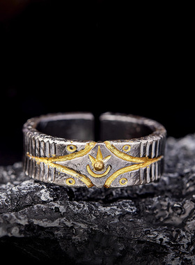 光眸I戒指男女个性复古小众设计