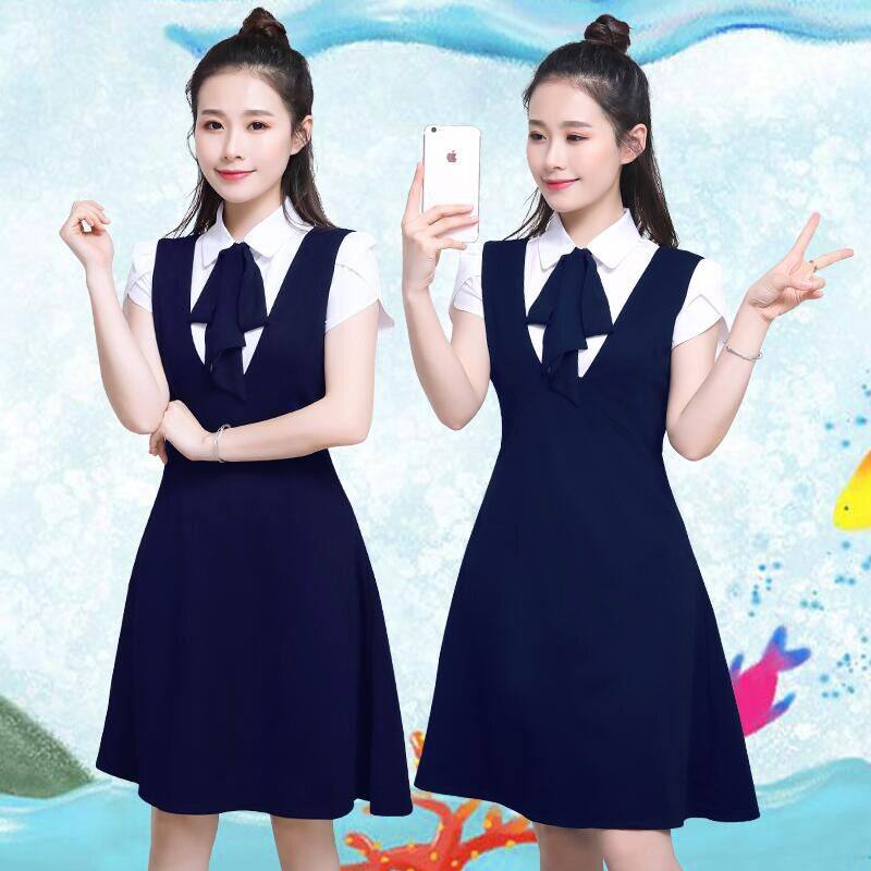 正品幼儿园教师园服幼师服秋季职业套装女面试装早教工作服老师连