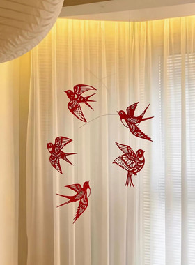 【家居好物】客厅摆件空中燕子平衡吊饰手工diy材料包新家装饰品