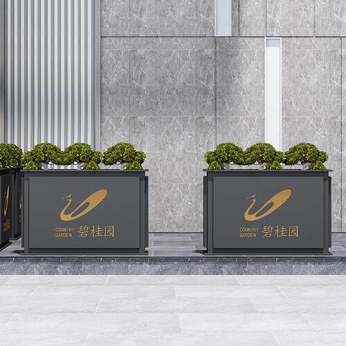 金属花餐花坛户外铁架艺花箱厅B-250隔断不锈钢种植广场楼盘箱花