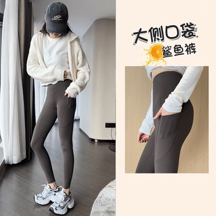 提臀收腹小脚裤 侧口袋显瘦鲨鱼裤 宝藏夏新款 二姐