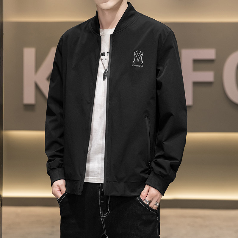 以纯2020秋冬款薄外套男夹克棒球服上衣A21美邦HM官方旗舰店官网