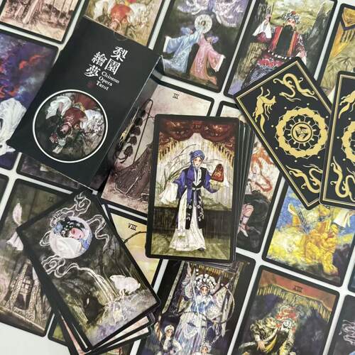 Tarot韦斯特梨园绘梦塔牌78张国风戏曲卡牌初学者送全图解说明书