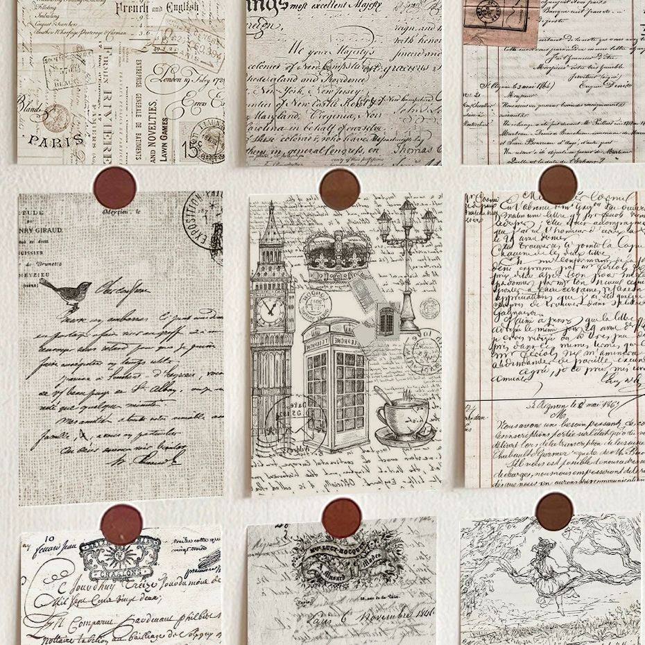 20张新款欧式复古书信卡片怀旧明信片小众高级室内家居墙面装饰,家居饰品,涂鸦墙贴,淘宝优惠券,粉丝福利购,淘宝优惠卷